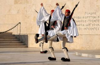 Efzones in Syntagma square