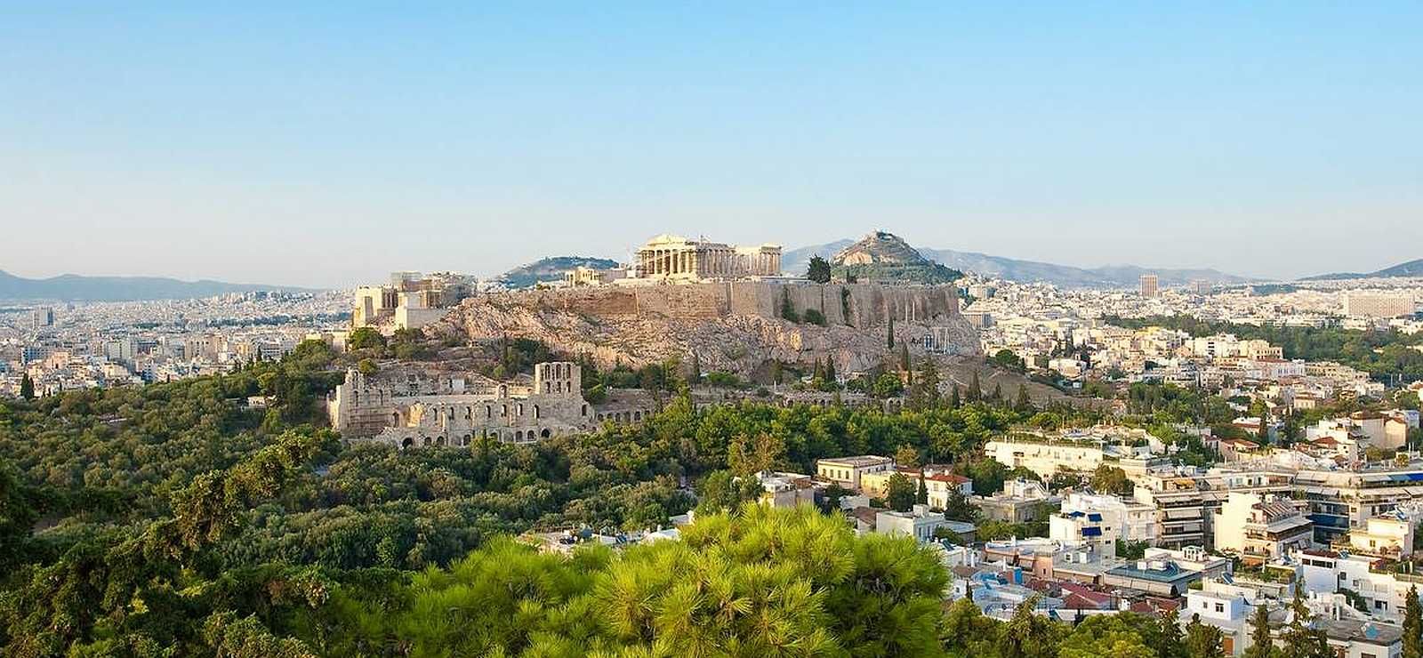 Acropolis Athens, view from filopappou hill